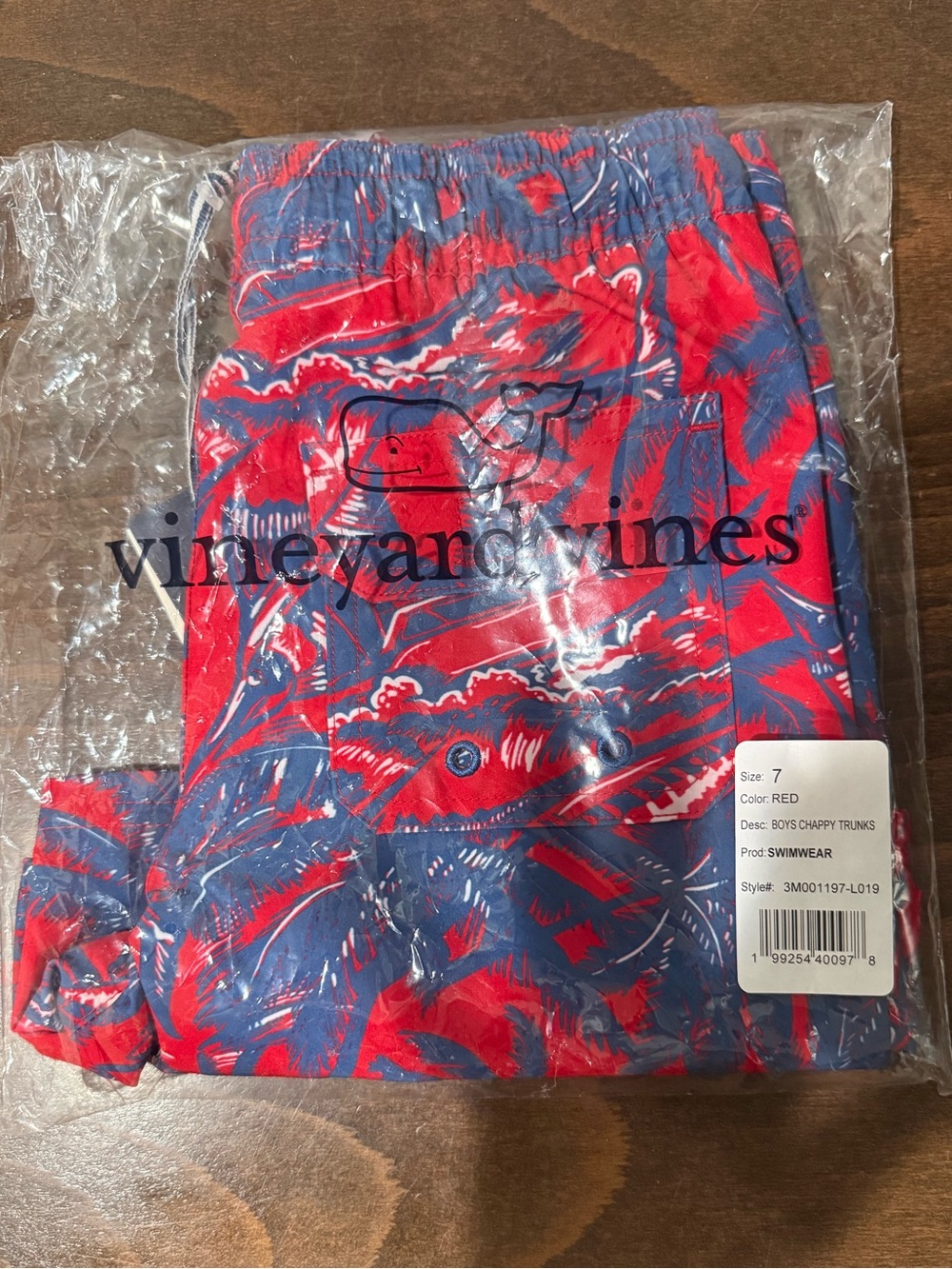 Vineyard Vines Red & Blue Boys' Swim Shorts